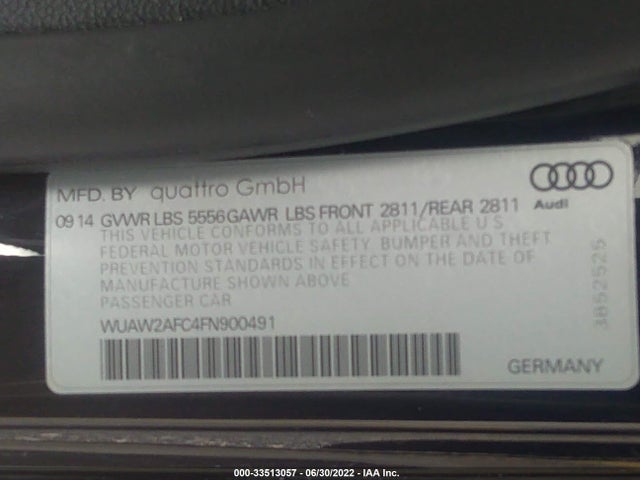 2015 Audi S7, VIN: WUAW2AFC4FN900491