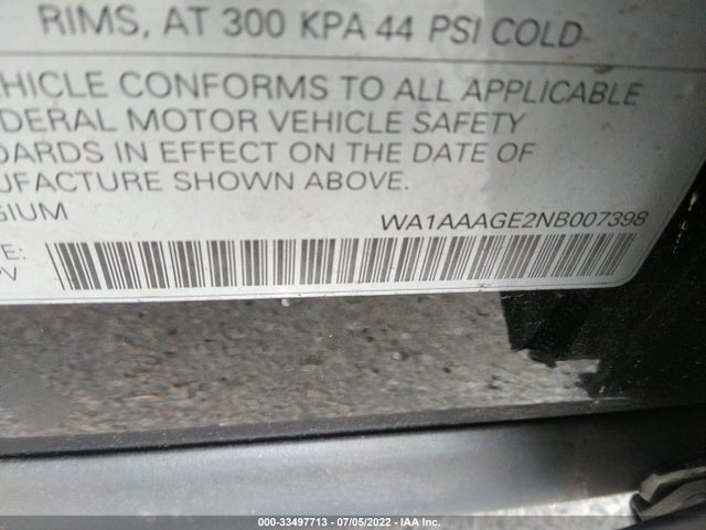 2022 Audi e-tron, VIN: WA1AAAGE2NB007398