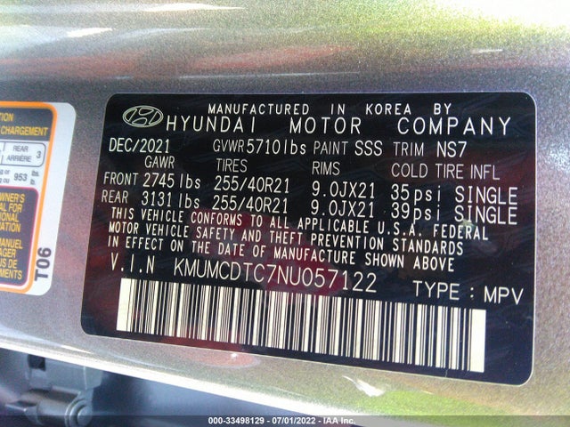 2022 Genesis GV70, VIN: KMUMCDTC7NU057122