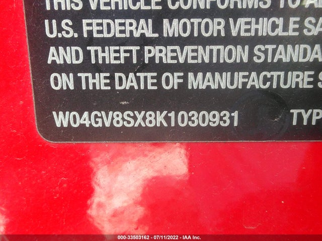 2019 Buick Regal, VIN: W04GV8SX8K1030931