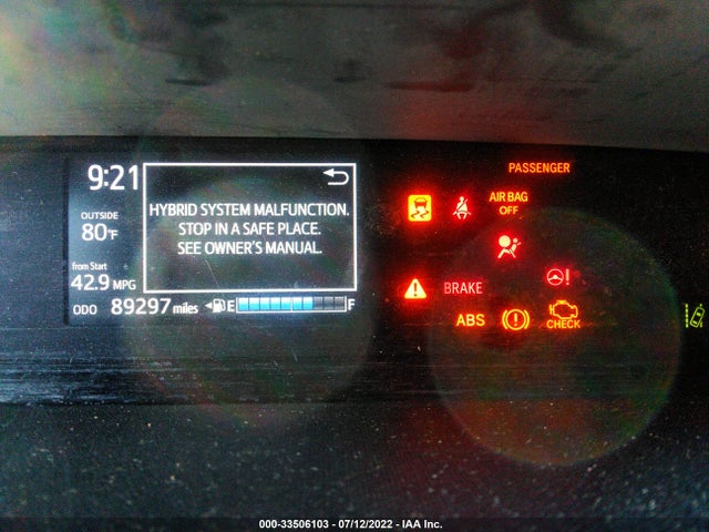 2019 Toyota Prius, VIN: JTDKDTB3XK1623113