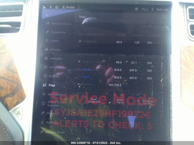 Tesla MODEL S 2017 5YJSA1E29HF199326 Image 13