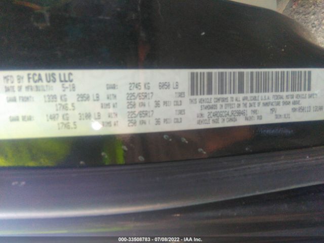 2C4RDGCG4JR298461 Dodge Grand Caravan Sxt