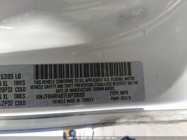RAM Promaster City Tradesman 2020 ZFBHRFAB7L6P31699 Image 9