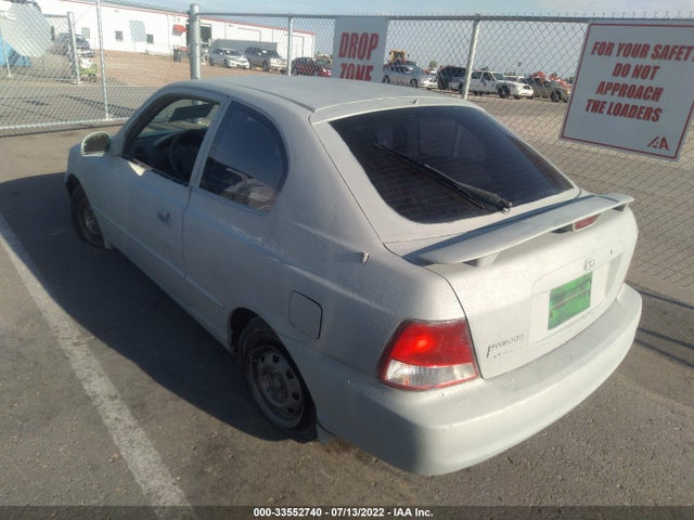 2002 HYUNDAI ACCENT GS VIN: KMHCG35CX2U224137