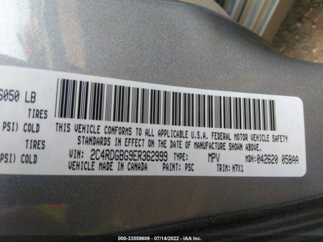 2C4RDGBG9ER362999 Dodge Grand Caravan Se