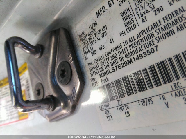 2021 Ford Transit Connect, VIN: NM0LS7E29M1493507