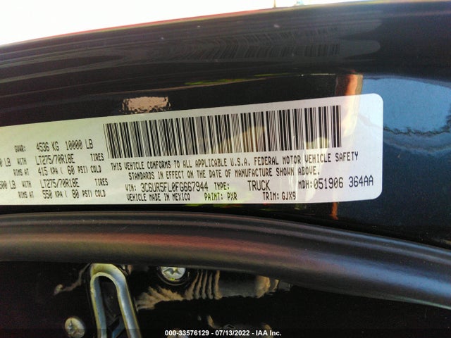 RAM 2500 Laramie 2015 3C6UR5FL0FG667944 Image 9
