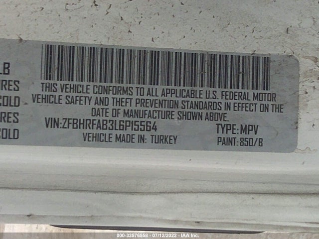 2020 Ram Promaster City, VIN: ZFBHRFAB3L6P15564