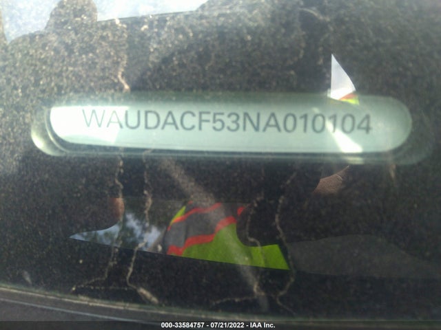 WAUDACF53NA010104 Audi A5 Sportback S Line Premium