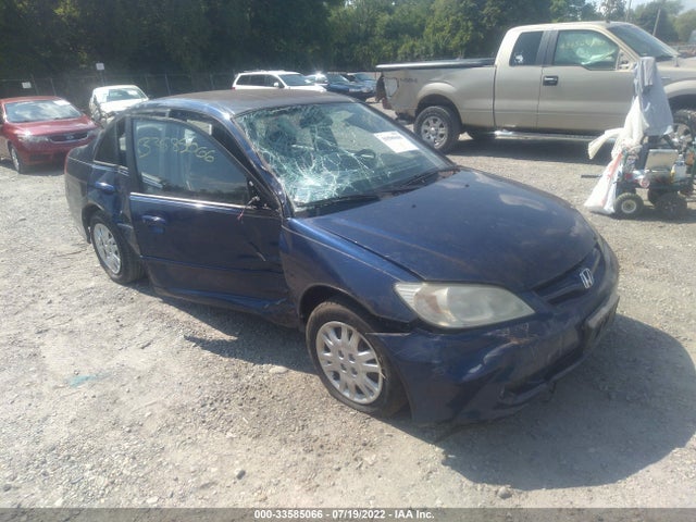2004 HONDA CIVIC LX VIN: 1HGES16544L022534