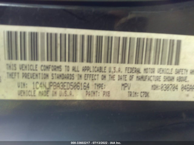 1C4NJPBA3ED506164 Jeep Patriot Sport/altitude