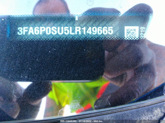 2020 Ford Fusion, VIN: 3FA6P0SU5LR149665