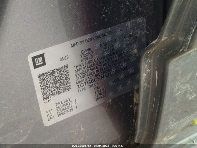 1GTG6CEN4J1306794 GMC Canyon 4wd Sle
