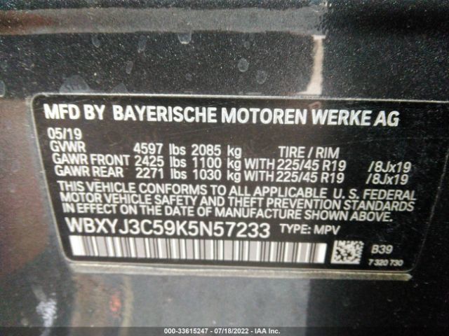 WBXYJ3C59K5N57233 BMW X2 Sdrive28i