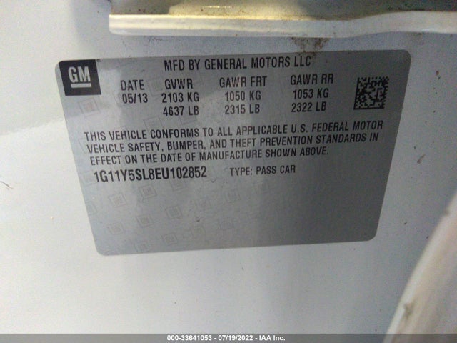 Chevrolet Impala 1ls 2014 1G11Y5SL8EU102852 Image 9