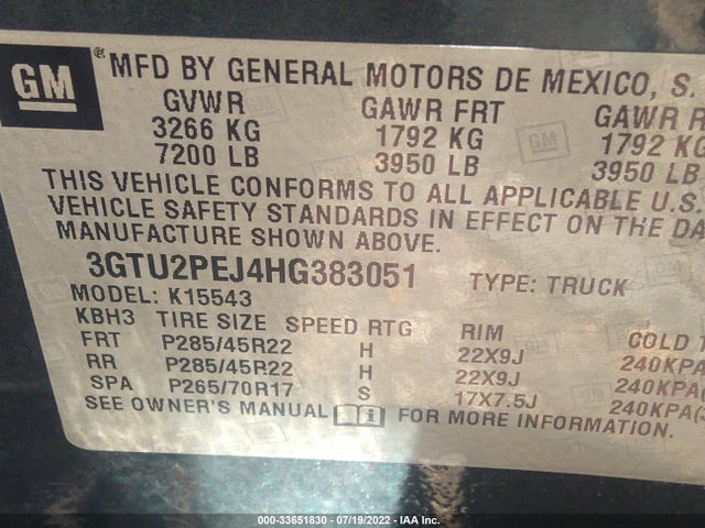 GMC Sierra 1500 Denali 2017 3GTU2PEJ4HG383051 Image 9