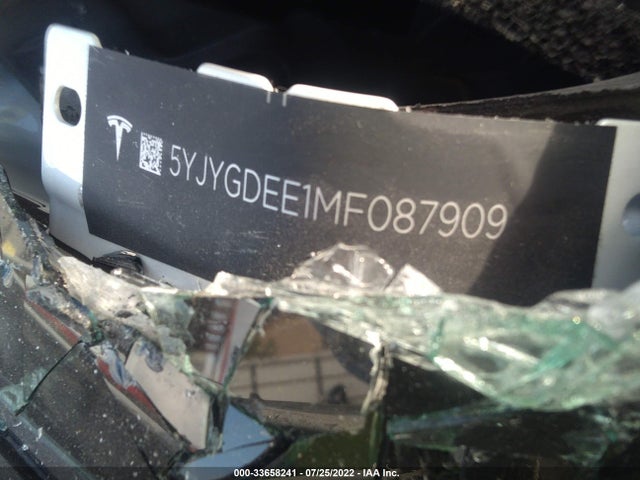 2021 TESLA MODEL Y 5YJYGDEE1MF087909 Photo 8