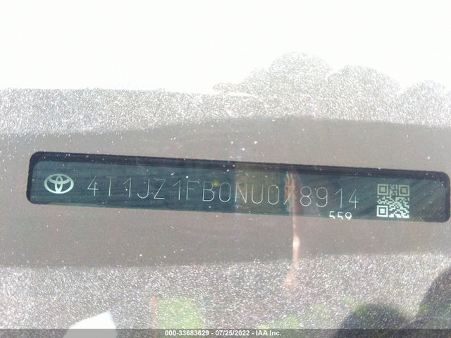 2022 Toyota Avalon, VIN: 4T1JZ1FB0NU078914