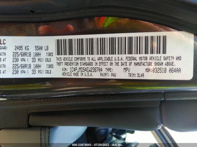 1C4PJMDS4EW236704 Jeep Cherokee Limited