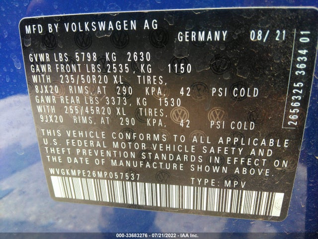 Volkswagen ID.4 PRO S 2021 WVGKMPE26MP057537 Image 14