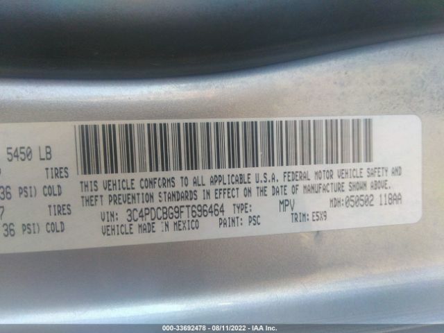 3C4PDCBG9FT696464 Dodge Journey Sxt