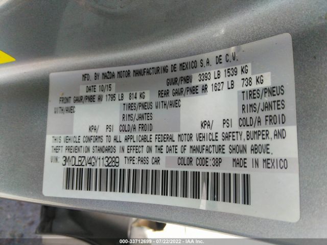 3MYDLBZV4GY113289 Scion Ia Base (a6)