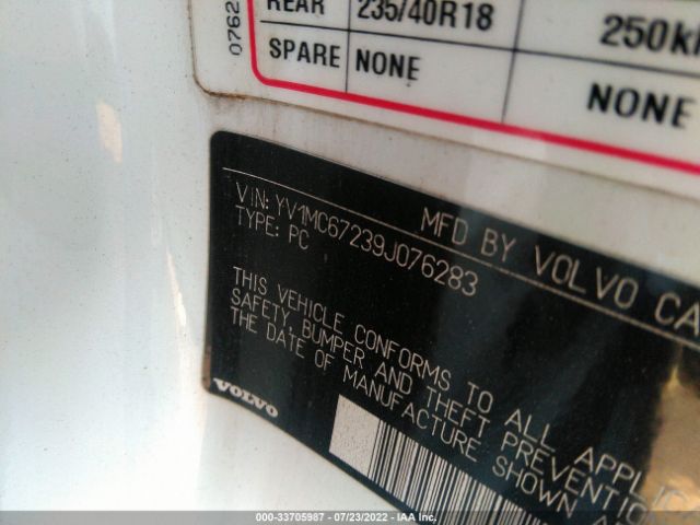 YV1MC67239J076283 Volvo C70