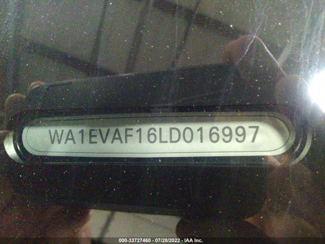 2020 Audi Q8, VIN: WA1EVAF16LD016997