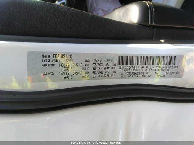Dodge Durango Sxt 2015 1C4RDJAG9FC236473 Image 10