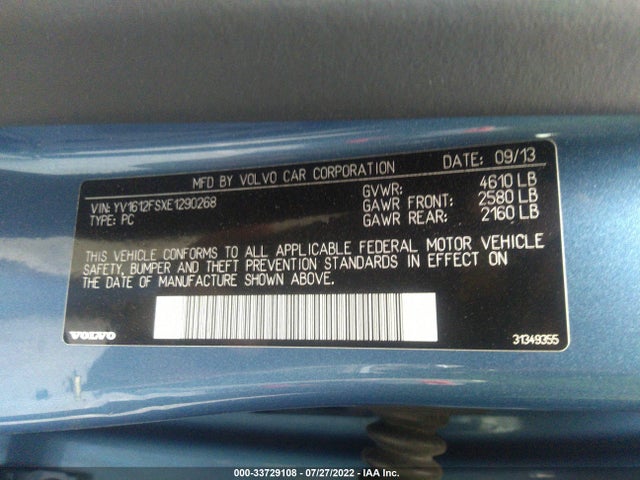 Volvo S60 2014 YV1612FSXE1290268 Image 10