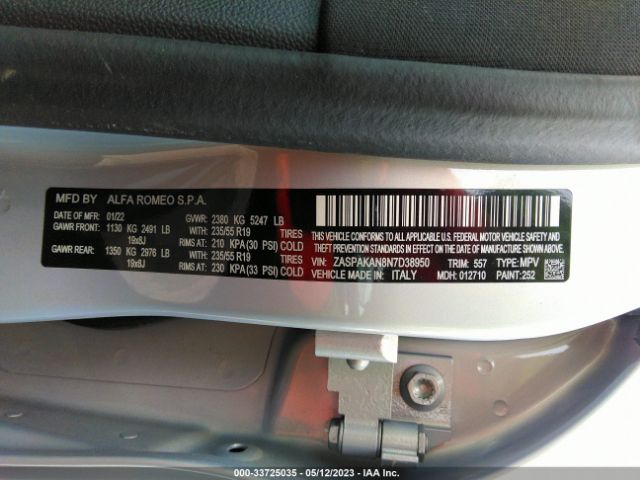 ZASPAKAN8N7D38950 Alfa Romeo Stelvio Sprint Awd