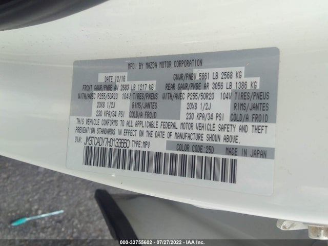 2017 Mazda CX-9, VIN: JM3TCADY7H0133660