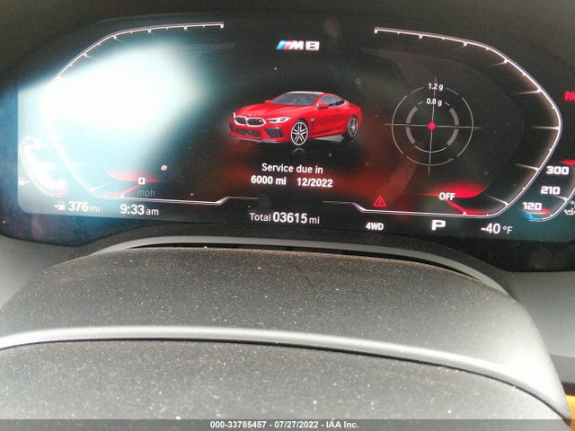 2020 BMW 8 Series, VIN: WBSAE0C04LCD95302