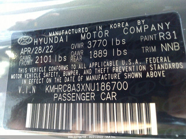 Hyundai Venue Limited 2022 KMHRC8A3XNU186700 Image 9