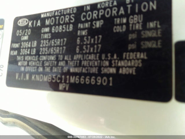 2021 Kia Sedona, VIN: KNDMB5C11M6666901