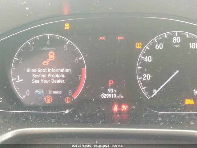 2019 HONDA ACCORD SEDAN EX 1.5T VIN: 1HGCV1F48KA026648