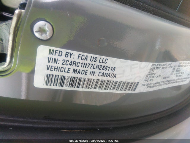 2020 Chrysler Pacifica Hybrid, VIN: 2C4RC1N77LR288118