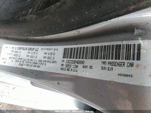 Chrysler 200 2015 1C3CCCEG9FN620342 Image 9