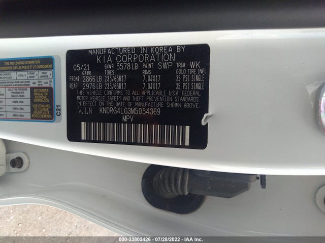 2021 Kia Sorento, VIN: KNDRG4LG3M5054369