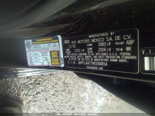 3KPFL4A77HE094854 KIA FORTE S