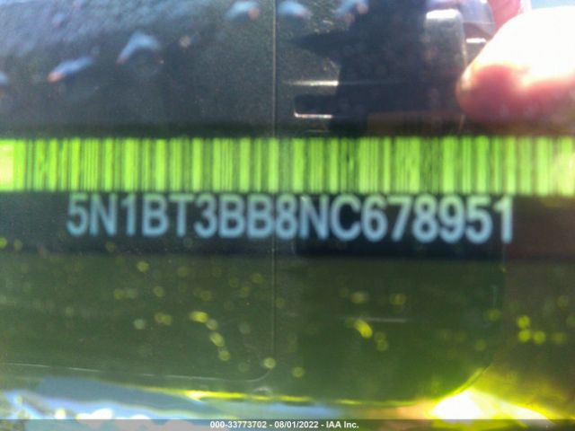 5N1BT3BB8NC678951 Nissan ROGUE SV