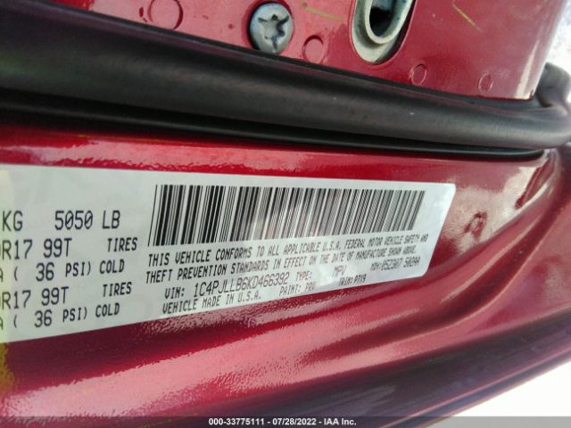 1C4PJLLB6KD466392 Jeep Cherokee Latitude Plus