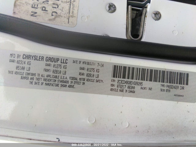 Dodge Charger Se 2014 2C3CDXBG8EH326205 Image 9