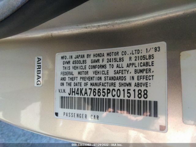 1993 ACURA LEGEND JH4KA7665PC015188 Photo 8