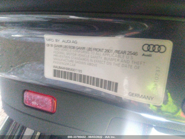 2019 Audi S4, VIN: WAUB4AF48KA001193