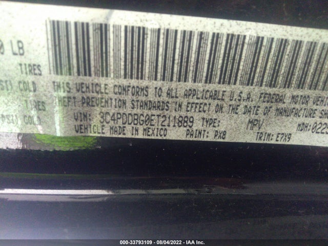 Dodge Journey Sxt 2014 3C4PDDBG0ET211889 Image 10