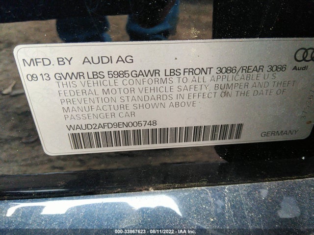 2014 Audi A8, VIN: WAUD2AFD9EN005748