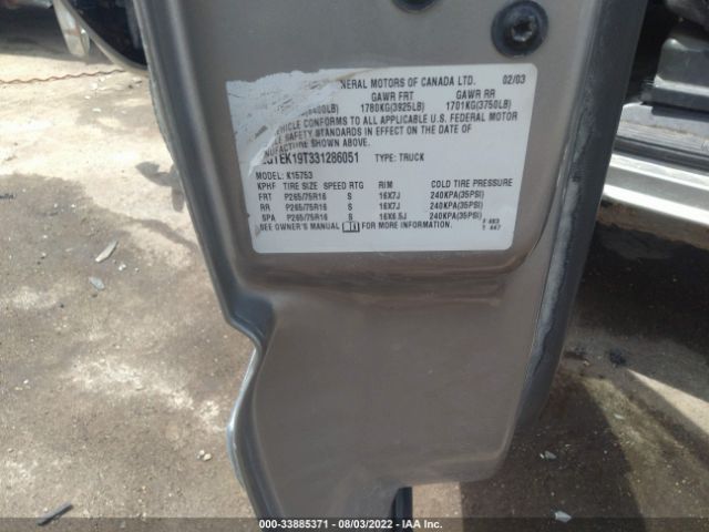 2GTEK19T331286051 GMC Sierra 1500 Sle