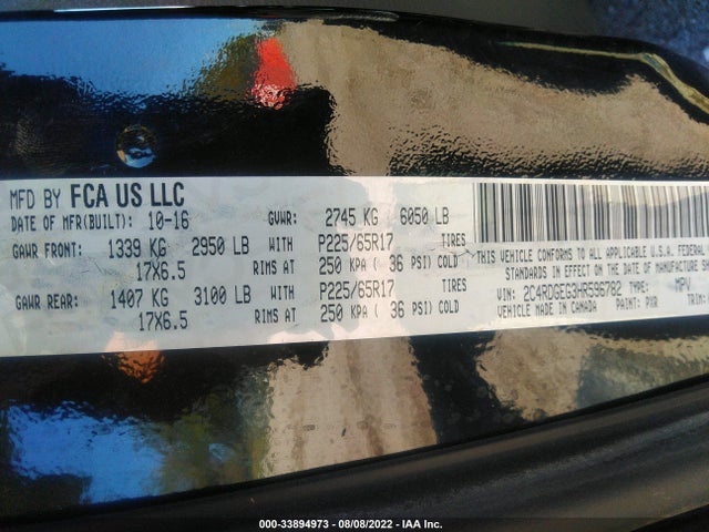 Dodge Grand Caravan 2017 2C4RDGEG3HR596782 Image 11
